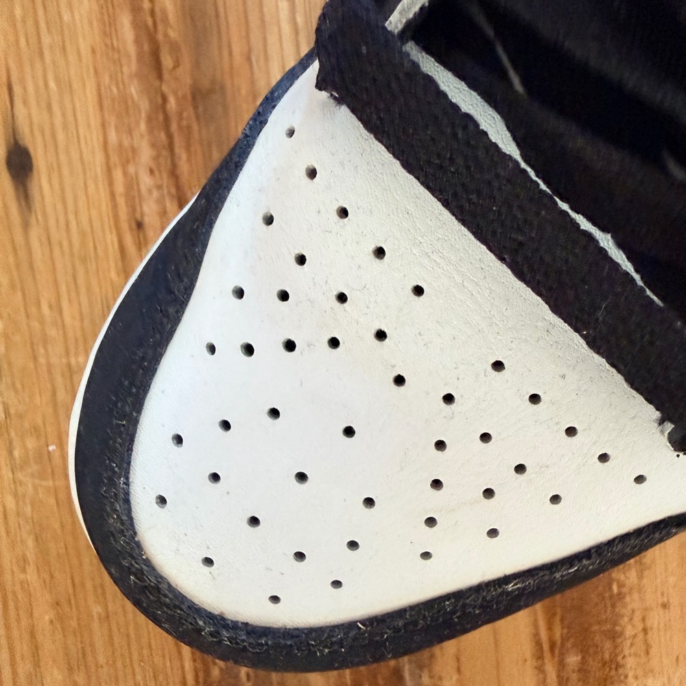 Air Jordan 1 Black, White & Pink High-Top Sneakers - Picture 7 of 10